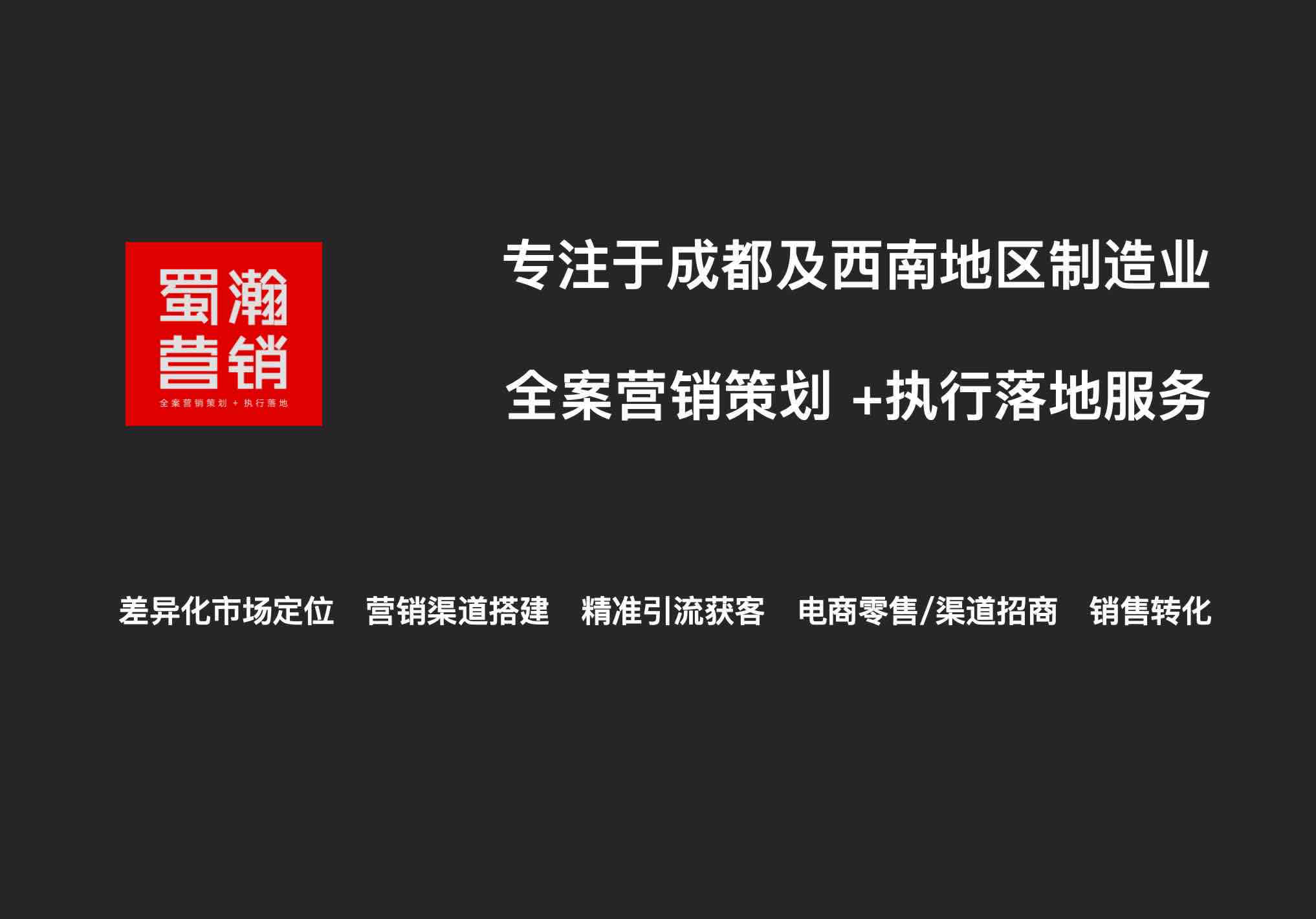 全案营销策划+执行落地